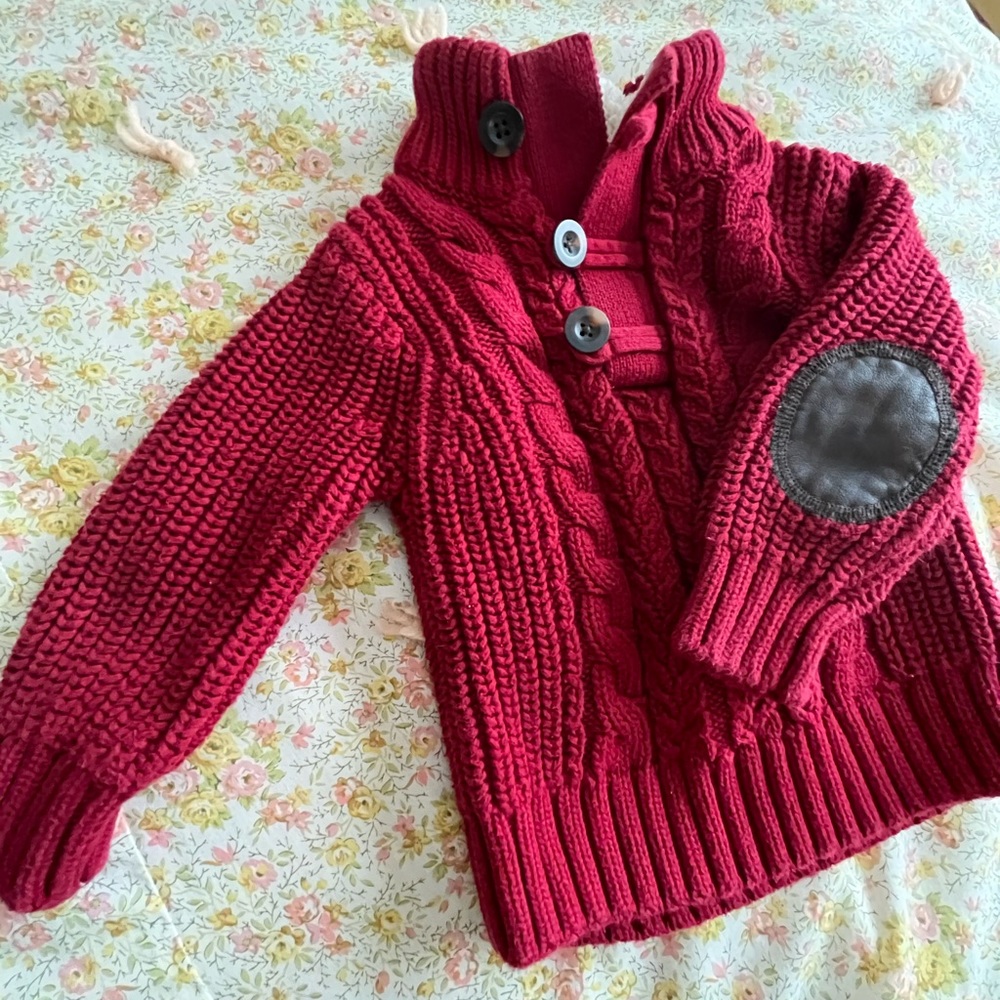 12-18 Month Baby Gap Red Knit Sweater